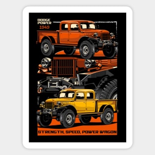 Power Wagon Off Road Truck Magnet